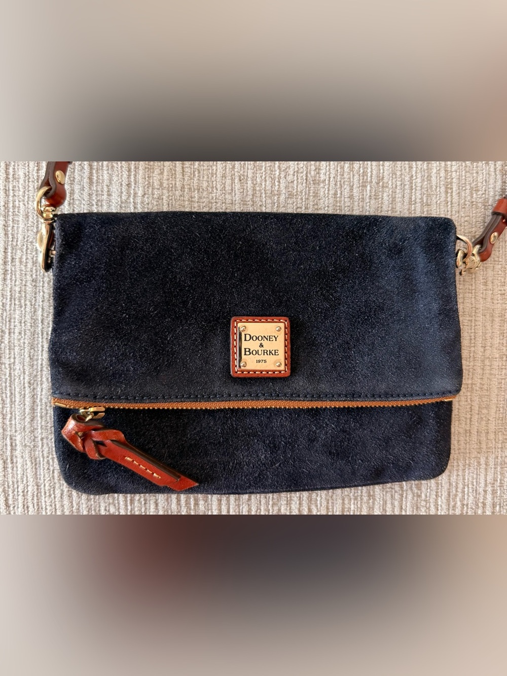 Dooney & Bourke Navy Suede Bag